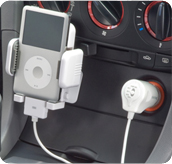 iPod専用充電機能付きFMトランスミッター（FMIP-302）
